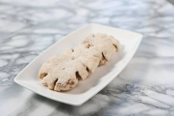 Biscoitos Com Chips Chocolate Escuro — Fotografia de Stock