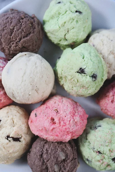 Galletas Con Chispas Chocolate Negro — Foto de Stock