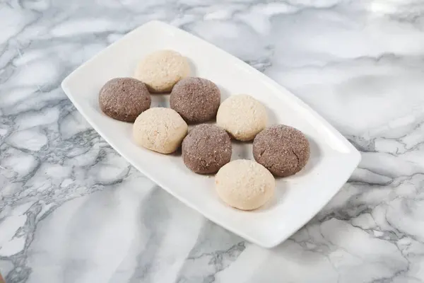 Galletas Con Chispas Chocolate Negro — Foto de Stock