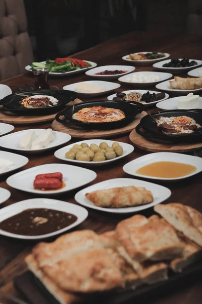 Ricca Deliziosa Colazione Turca — Foto Stock