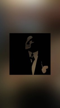 Atatürk 'ün çizimi. Türkiye Cumhuriyeti 'nin ilk cumhurbaşkanı. 