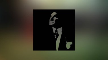 Atatürk 'ün çizimi. Türkiye Cumhuriyeti 'nin ilk cumhurbaşkanı. 