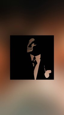 Atatürk 'ün çizimi. Türkiye Cumhuriyeti 'nin ilk cumhurbaşkanı. 