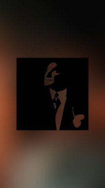 Atatürk 'ün çizimi. Türkiye Cumhuriyeti 'nin ilk cumhurbaşkanı. 