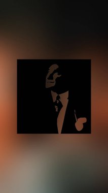 Atatürk 'ün çizimi. Türkiye Cumhuriyeti 'nin ilk cumhurbaşkanı. 