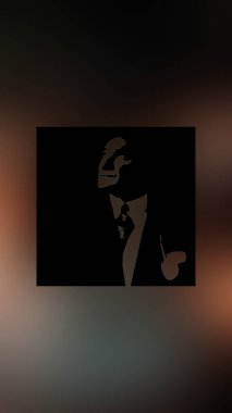 Atatürk 'ün çizimi. Türkiye Cumhuriyeti 'nin ilk cumhurbaşkanı. 