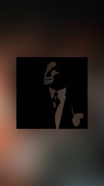 Atatürk 'ün çizimi. Türkiye Cumhuriyeti 'nin ilk cumhurbaşkanı. 