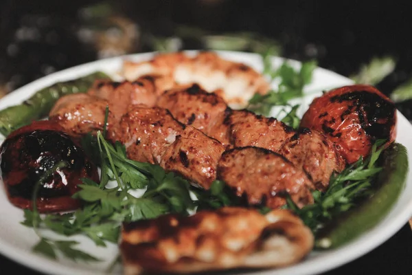 Török Arab Hagyományos Ramadán Kebab — Stock Fotó