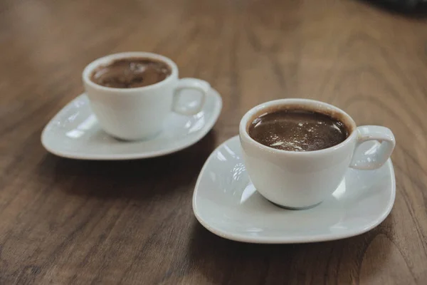 Kopp Med Turkis Kaffe Bordet – stockfoto