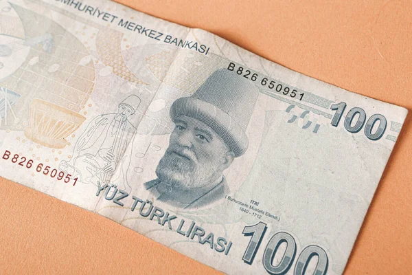 Turkish Currency Turkish Lira Banknotes — Stock Photo, Image