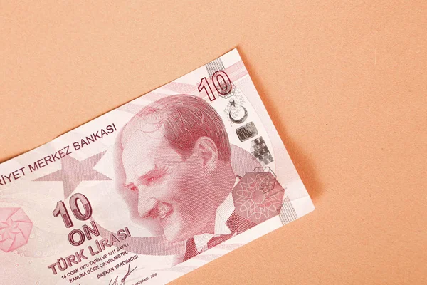 Τουρκικό Νόμισμα Τουρκικά Τραπεζογραμμάτια Λιρών — Φωτογραφία Αρχείου
