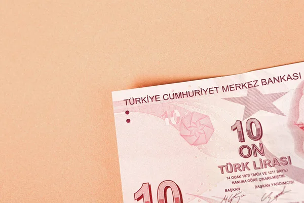 Turkse Valuta Turkse Lire Bankbiljetten — Stockfoto