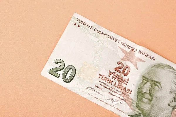 土耳其货币 土耳其里拉钞票 — 图库照片