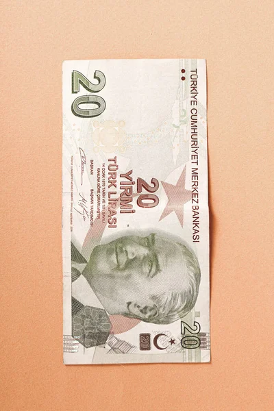 Türk Para Birimi Türk Lireti Banknotları — Stok fotoğraf