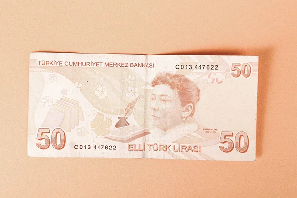 Türk Para Birimi Türk Lireti Banknotları — Stok fotoğraf