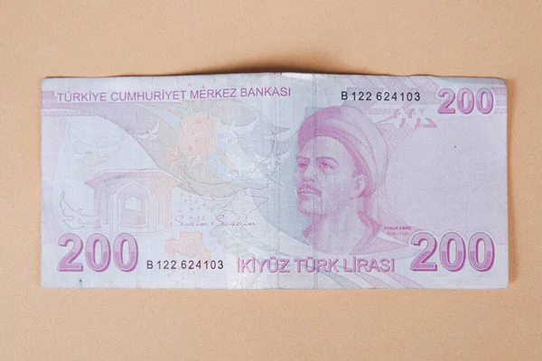 Turkisk Valuta Turkiska Lira Sedlar — Stockfoto