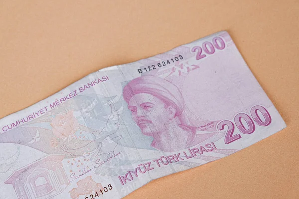 Turkisk Valuta Turkiska Lira Sedlar — Stockfoto