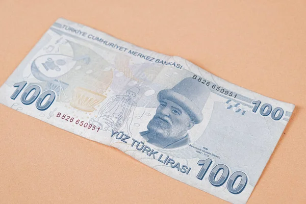 Turkisk Valuta Turkiska Lira Sedlar — Stockfoto