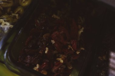 Geleneksel Türk ve Yunan yemek meze masası