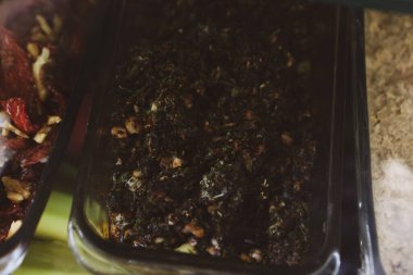 Geleneksel Türk ve Yunan yemek meze masası