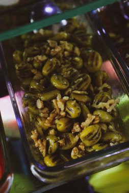 Geleneksel Türk ve Yunan yemek meze masası