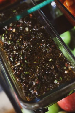 Geleneksel Türk ve Yunan yemek meze masası