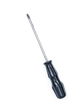 Plastik saplı tornavida.