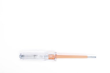 Plastik saplı tornavida.