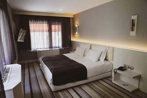 Komfort Hotell Sovrum Lyx Stil — Stockfoto