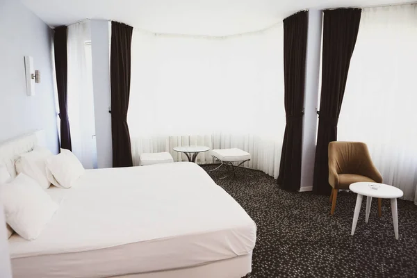 Komfort Hotell Sovrum Lyx Stil — Stockfoto