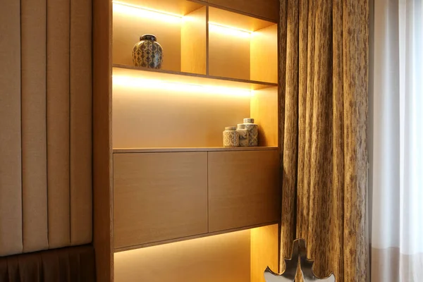 Interiorul Dormitorului Confortabil Designul Modern — Fotografie, imagine de stoc