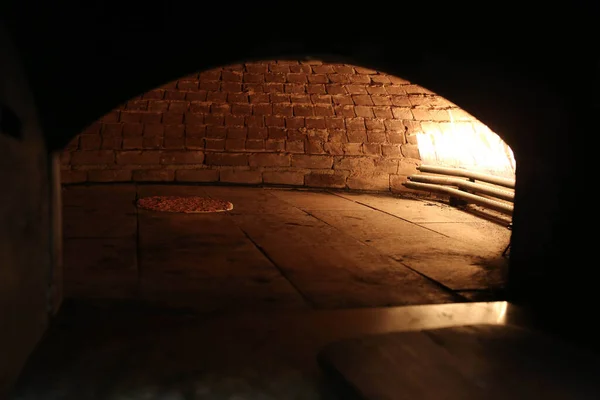 Restaurante Pita Pão Pide Cozinhar Forno Fogão Imagem Conceito Padaria — Fotografia de Stock