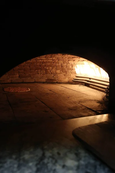 Restaurante Pita Pide Pan Cocinado Horno Estufa Panadería Panadería Imagen — Foto de Stock