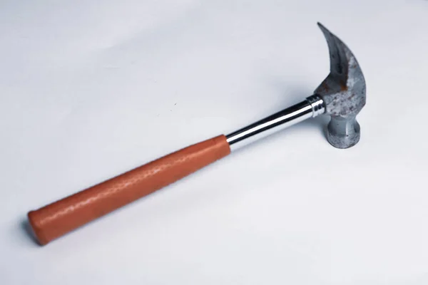 Alter Oldtimer Hammer Das Handwerkszeug Für Schreiner — Stockfoto