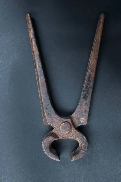 Old Well Used Pair Rusty Nippers — Stockfoto