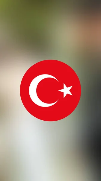 Turkey Flag Blurred Background — Stock Photo, Image