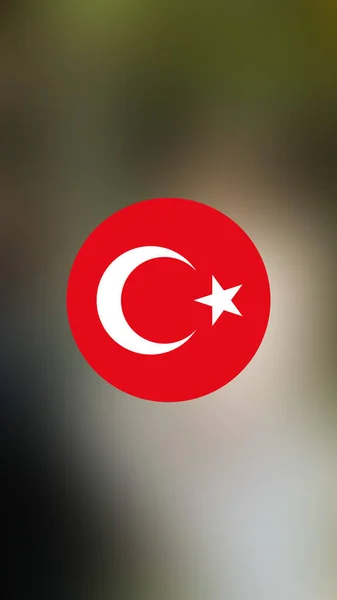 Turkey Flag Blurred Background — Stock Photo, Image