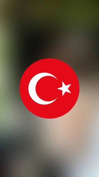 Turkey Flag Blurred Background — Stock Photo, Image