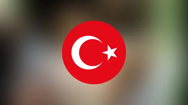 Turkey Flag Blurred Background — Stock Photo, Image