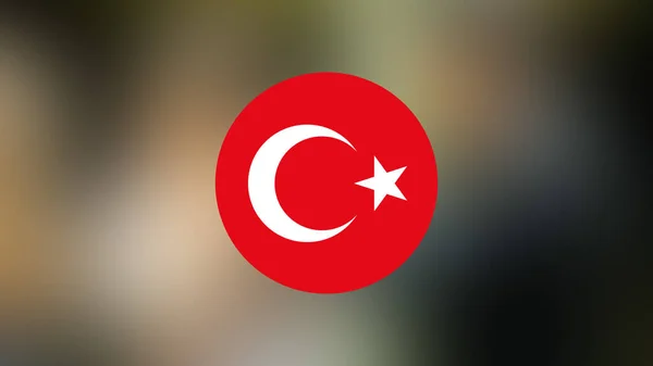 Turkey Flag Blurred Background — Stock Photo, Image