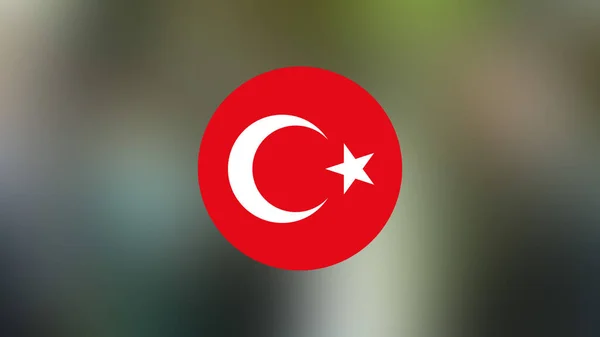 Turkey Flag Blurred Background — Stock Photo, Image