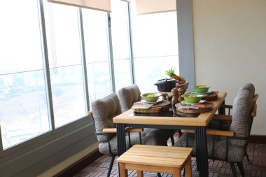 Modern balkon terasının içi