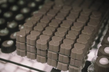 bir sürü değişik çikolatalı pralin