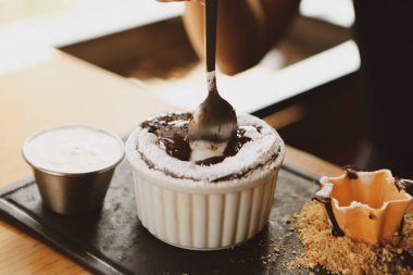 dondurma çikolatalı sufle