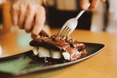 dondurma çikolatalı sufle