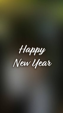 Arka plan bulanık. Mutlu yıllar.