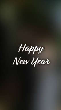 Arka plan bulanık. Mutlu yıllar.