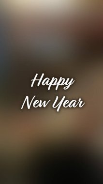 Arka plan bulanık. Mutlu yıllar.