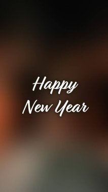 Arka plan bulanık. Mutlu yıllar.