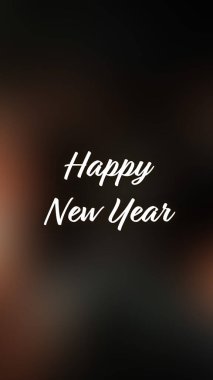 Arka plan bulanık. Mutlu yıllar.